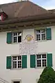 Sundial on the guest house