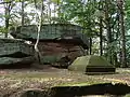 War memorial for the Palatinate Forest Club's Edenkoben branch at the summit of the Kalmit