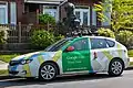 Google Maps car and camera used for collecting Street View data in Steveston, Canada