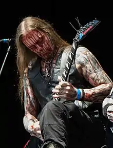 Lehner performing with Belphegor in 2014