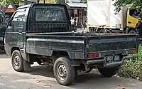 Rear view of the truck