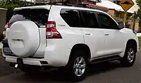 2015 Toyota Land Cruiser Prado with body coloured shell cover