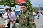 Sparta soldier at the Victory Parade in 2016.