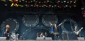 The Struts performing at Rock im Park in 2016.