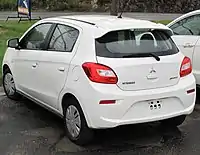 Mitsubishi Mirage ES hatchback (Canada; first facelift)