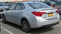 Facelifted American version E170 Corolla SE