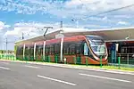 A tram in Xiyangshan station