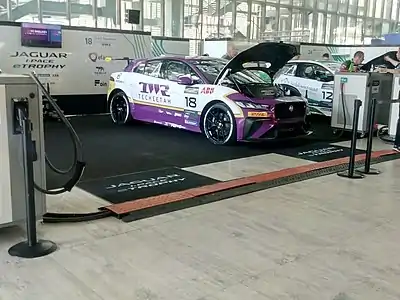 Stefan Rzadzinski's car at the 2019 Rome ePrix.