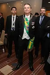 Brazilian President Jair Bolsonaro at the enthronement ceremony of Japanese Emperor Naruhito (2019)