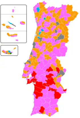 Ruling parties per municipality (2021-present)