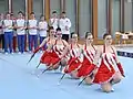 Majorettes at a performance