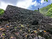 Kūkaʻōʻō Heiau from below