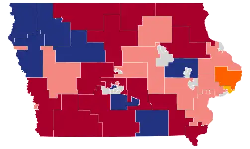 Endorsements by incumbent Republicans in the Iowa Senate.  Endorsed Ron DeSantis (13)  Endorsed Donald Trump (8)  Endorsed Nikki Haley (1)  Endorsed Vivek Ramaswamy (1) (withdrawn)  No endorsement (11)  Non-Republicans (16)