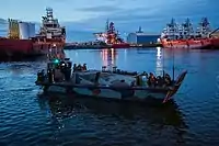 (NL)LCVP with marines of 21 Raiding Squadron during a certification exercise.