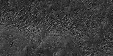 Close view of previous image showing layers, as seen by HiRISE under HiWish program and enlarged with HiView