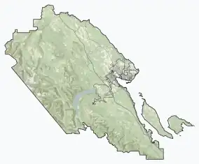 Map showing the location of Rosewall Creek Provincial Park