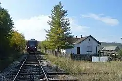 Srbija Voz passenger train passing near Merdare