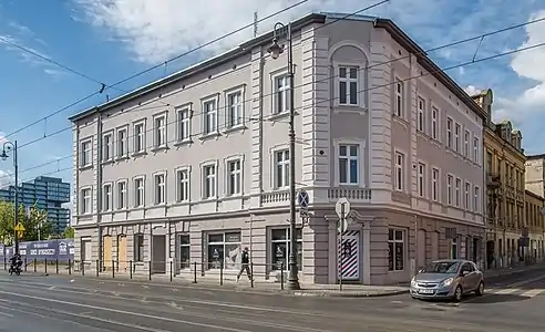 View of the tenement from Focha street