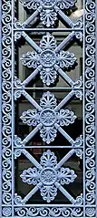 Neoclassical grille of door of Rue de Cléry no. 29, Paris