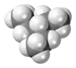 Spacefill model of 3-ethylpentane