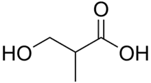 β-hydroxyisobutyric acid structure