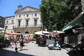 Gambetta square in Pézenas