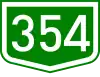 Main road 354 shield