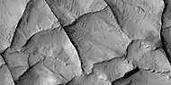 Close-up of ridge network, as seen by HiRISE under HiWish program  This is an enlargement of a previous image.