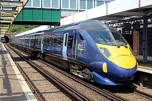 Class 395 at Dover Priory station in August 2020