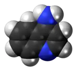 Space-filling model of the 4-aminoquinoline molecule