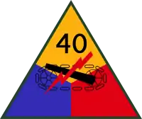 40th Armored Division "Grizzly Division"July 1954 – 1968California National Guard