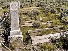 Family plot in cemetery