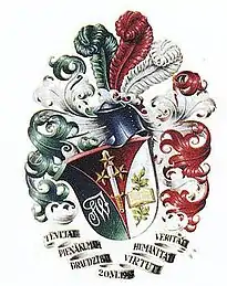 Coat of Arms of the Latvian Student fraternity Fraternitas Vanenica