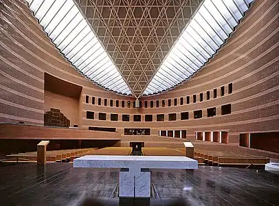 Interior of Évry Cathedral