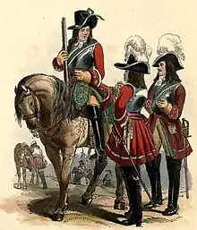 Soldiers of the 4th Regiment of Horse, 1687