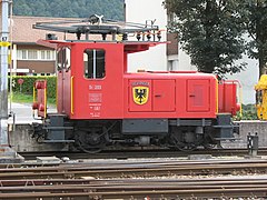 Eponymous locomotive in the station