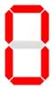 Usual appearance of zero on seven-segment displays