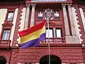 Flag of the Second Spanish Republic in Eibar