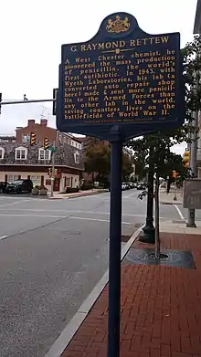 Pennsylvania State Historical Marker for G. Raymond Rettew