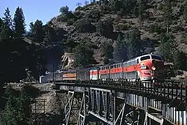 WP California Zephyr at Keddie Wye (Aug 1969)