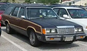 1985-1986 Ford LTD Squire station wagon (Fox platform)