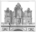 Elevation of a pipe organ designed by Roubo