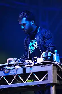 A-Trak performing at Sir Stewart Bovell Park in 2011