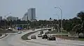 View from A1A (Collins Avenue) north in 2009