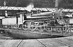 A2 986 on the turntable at the former North Melbourne locomotive depot, circa 1916