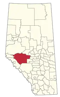 Location within Alberta