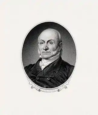 BEP engraved portrait of Adams as president