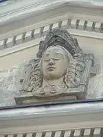 Head of Themis on the tympanum of the Raczyński Palace, Warsaw