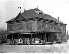 The second A.S.O. building in Kirksville. Rapid growth in school enrollment soon outgrew the first building.