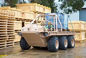 Prototype example of the Supacat All Terrain Mobility Platform (ATMP) Mk4.